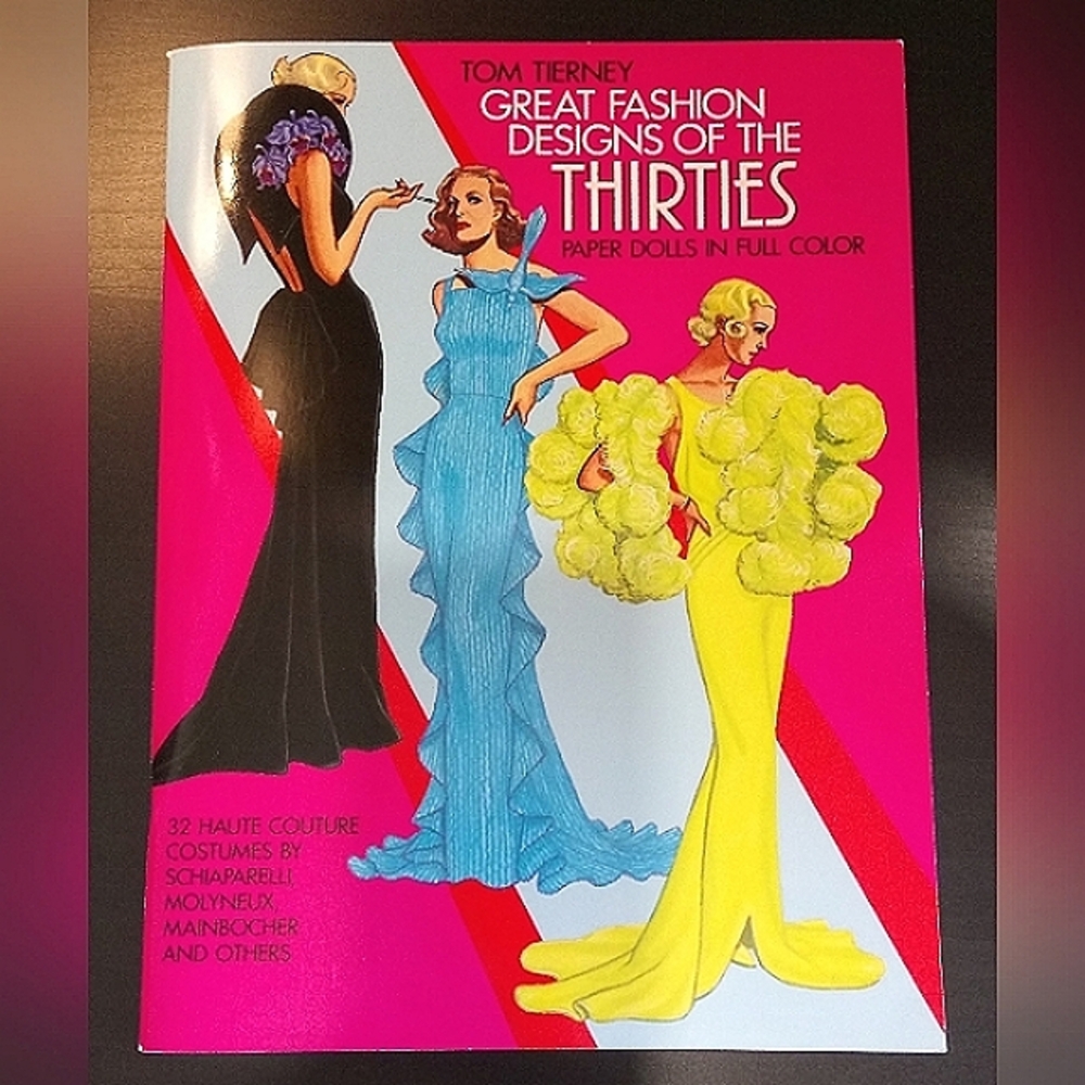 Uncut/Like New Paper Dolls Book: Great Fashion Designs of the Thirties - Picture 1 of 7